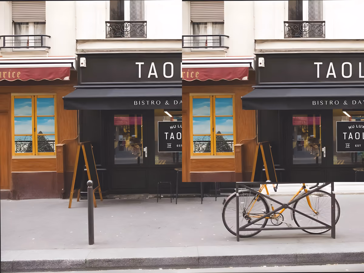 The exterior of the Taolo bistro and day spa.