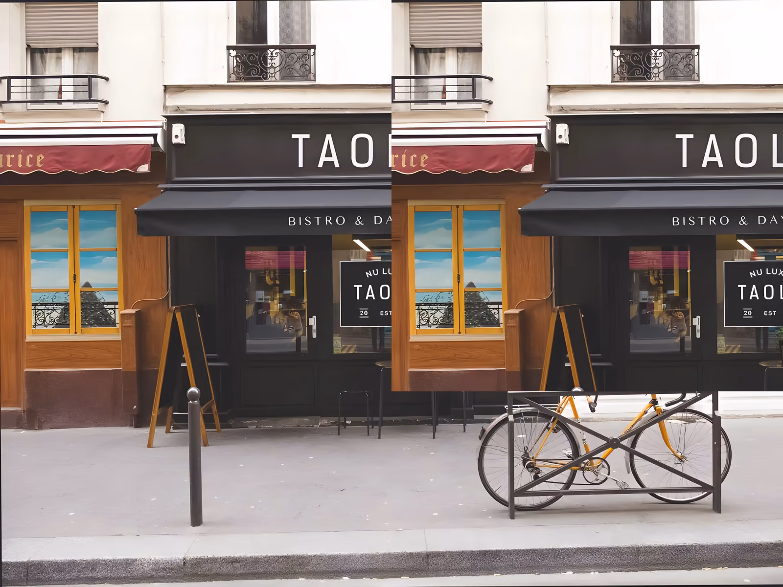 The exterior of the Taolo bistro and day spa.